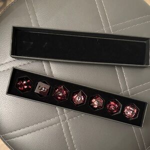 Red and Black Dice Set